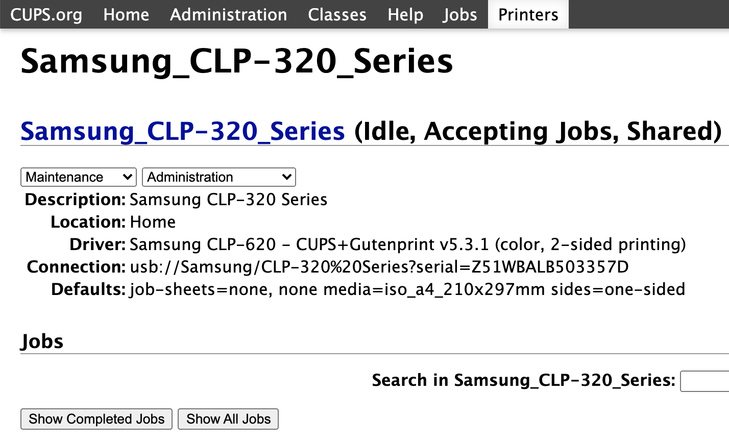 samsung clp-320 driver for mac